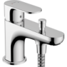 Jednouchwytowa bateria wannowa Monotrou z 2 zakresami przepływu i przełącznikiem ciśnieniowym Chrom Rebris S HANSGROHE 72436000
