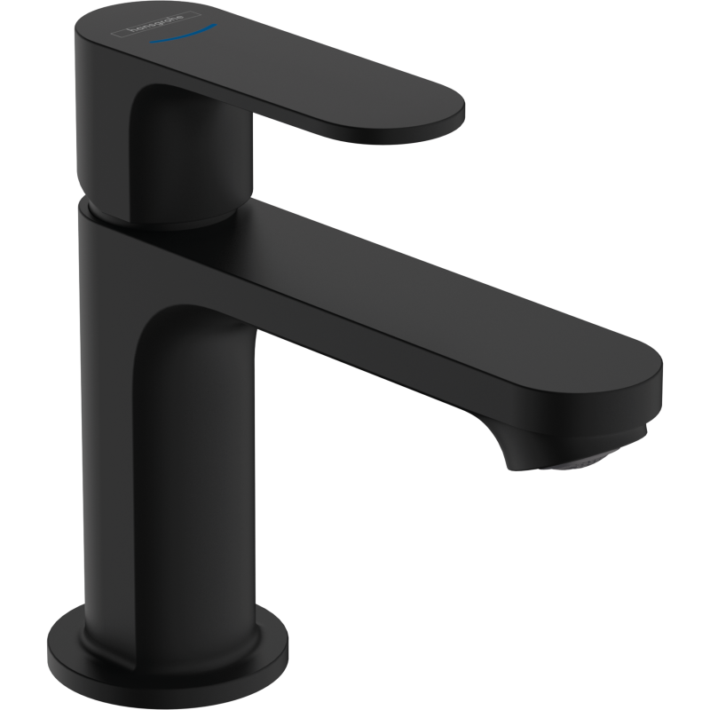 Bateria bez mieszacza 80 do wody zimnej lub wstępnie zmieszanej bez kompletu odpływowego Czarny mat Rebris S HANSGROHE 72503670