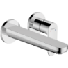 Jednouchwytowa bateria umywalkowa z wylewką 20 cm, ścienna, podtynkowa Chrom Rebris S HANSGROHE 72528000