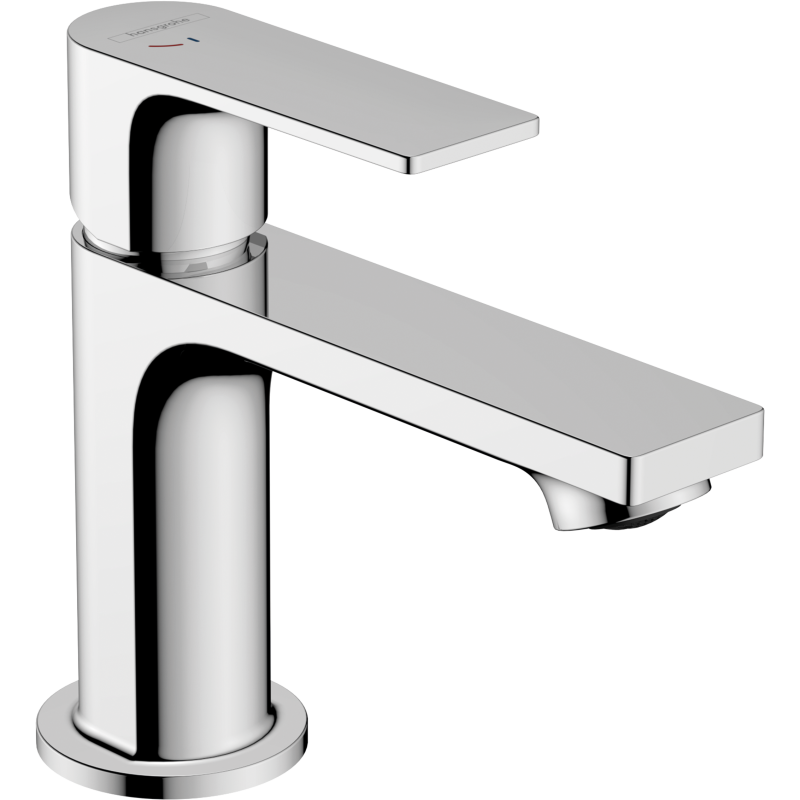 Jednouchwytowa bateria umywalkowa 80 CoolStart z metalowym kompletem odpływowym z cięgłem Chrom Rebris E HANSGROHE 72585000