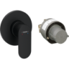 Zestaw prysznicowy, podtynkowy Czarny Matowy Rebris S HANSGROHE 72648670