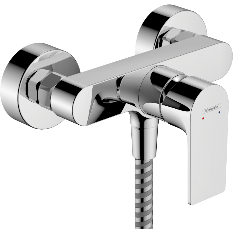 Jednouchwytowa bateria prysznicowa, natynkowa Chrom Rebris E HANSGROHE 72650000