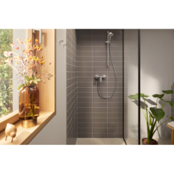 Jednouchwytowa bateria prysznicowa, natynkowa Chrom Rebris E HANSGROHE 72650000