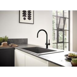 Jednouchwytowa bateria kuchenna 220, z zaworem umożliwiającym podłączenie zmywarki Czarny Matowy Talis M54 HANSGROHE 72805670