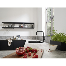 Jednouchwytowa bateria kuchenna 220 U, 1jet Czarny Matowy Talis M54 HANSGROHE 72806670