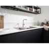 Jednouchwytowa bateria kuchenna 270, wyciągana wylewka, 1jet Stal Szlachetna Finish Talis M54 HANSGROHE 72808800