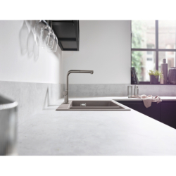 Jednouchwytowa bateria kuchenna 270, wyciągana wylewka, 1jet Stal Szlachetna Finish Talis M54 HANSGROHE 72808800