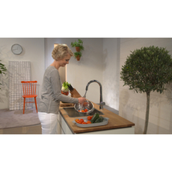 Jednouchwytowa bateria kuchenna 200, wyciągana wylewka, 2jet Chrom Talis M51 HANSGROHE 72813000