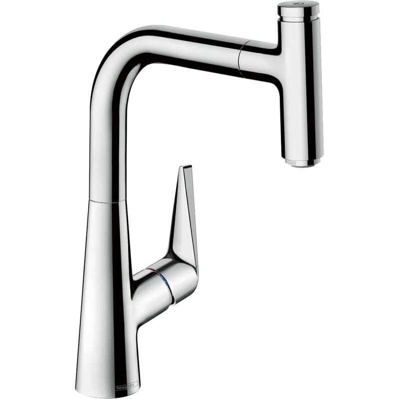 Jednouchwytowa bateria kuchenna 220, wyciągana wylewka, 1jet Chrom Talis Select M51 HANSGROHE 72822000