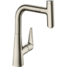 Jednouchwytowa bateria kuchenna 220, wyciągana wylewka, 1jet Stal Szlachetna Finish Talis Select M51 HANSGROHE 72822800