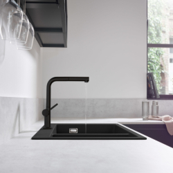 Bateria kuchenna 270, LowPressure do bezciśnieniowych podgrzewaczy wody Czarny Matowy Talis M54 HANSGROHE 72860670