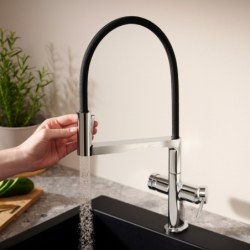 Jednouchwytowa bateria kuchenna Semi-Pro, 3jet Chrom Talis Select M54 PowderSpray HANSGROHE 72861000