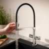 Jednouchwytowa bateria kuchenna Semi-Pro, 3jet Chrom Talis Select M54 PowderSpray HANSGROHE 72861000