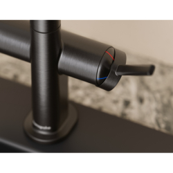 Jednouchwytowa bateria kuchenna Semi-Pro, 3jet Czarny Chrom Szczotkowany Talis Select M54 PowderSpray HANSGROHE 72861340