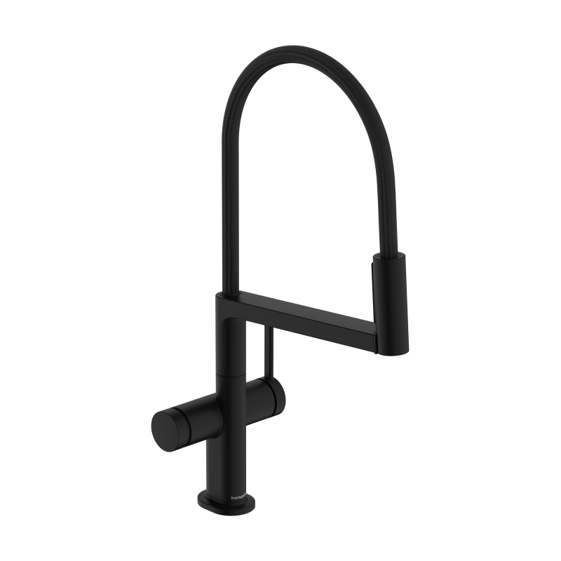 Jednouchwytowa bateria kuchenna Semi-Pro, 3jet Czarny Matowy Talis Select M54 PowderSpray HANSGROHE 72861670