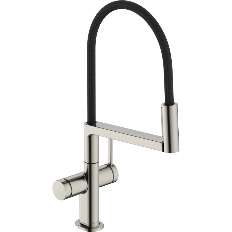 Jednouchwytowa bateria kuchenna Semi-Pro, 3jet Stal Szlachetna Finish Talis Select M54 PowderSpray HANSGROHE 72861800