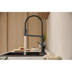 Jednouchwytowa bateria kuchenna Semi-Pro, 3jet Stal Szlachetna Finish Talis Select M54 PowderSpray HANSGROHE 72861800