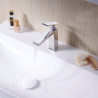 Jednouchwytowa bateria umywalkowa 110 EcoSmart+ bez kompletu odpływowego Chrom Tecturis E HANSGROHE 73011000