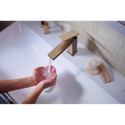 Bateria umywalkowa 110 CoolStart EcoSmart+ bez kompletu odpływowego Brąz Szczotkowany Tecturis E HANSGROHE 73012140