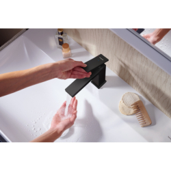 Jednouchwytowa bateria umywalkowa 110 CoolStart EcoSmart+ bez kompletu odpływowego Czarny Matowy Tecturis E HANSGROHE 73012670
