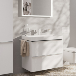 Bateria umywalkowa 110 Fine CoolStart Ecosmart+ z kpl odpływowym Push-Open Biały Matowy Tecturis E HANSGROHE 73020700