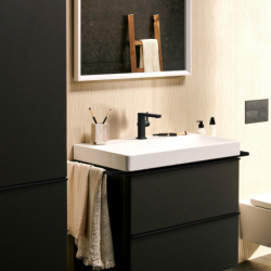 Bateria umywalkowa 110 Fine CoolStart EcoSmart+ z kpl odpływowym z cięgłem Czarny Matowy Tecturis E HANSGROHE 73023670