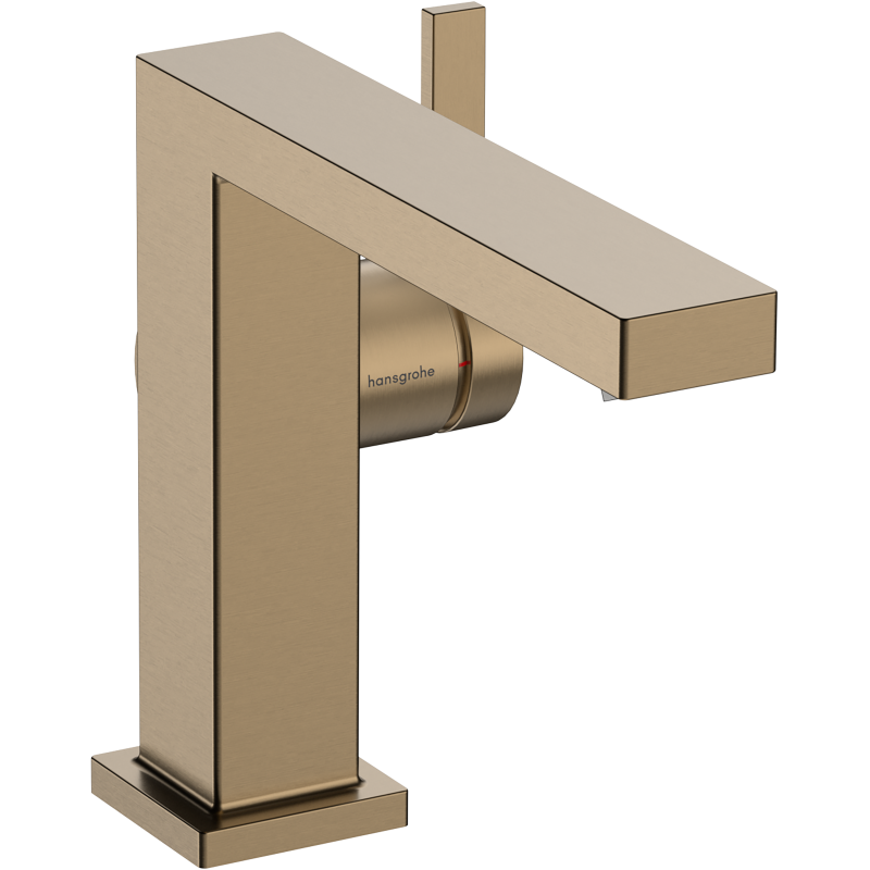 Jednouchwytowa bateria umywalkowa 110 Fine CoolStart z kpl odpływowym Push-Open Brąz Szczotkowany Tecturis E HANSGROHE 73024140