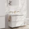 Jednouchwytowa bateria umywalkowa 110 Fine CoolStart z kpl odpływowym Push-Open Brąz Szczotkowany Tecturis E HANSGROHE 73024140