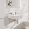 3-otworowa bateria umywalkowa 150 EcoSmart+ z kompletem odpływowym Push-Open Chrom Tecturis E HANSGROHE 73030000