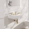 3-otworowa bateria umywalkowa 150 EcoSmart+ z kompletem odpływowym Push-Open Brąz Szczotkowany Tecturis E HANSGROHE 73030140