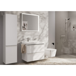 Bateria umywalkowa 150 Fine CoolStart Ecosmart+ z kpl odpływowym Push-Open Biały Matowy Tecturis E HANSGROHE 73040700