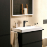 Bateria umywalkowa 150 Fine CoolStart EcoSmart+ bez kompletu odpływowego Czarny Matowy Tecturis E HANSGROHE 73041670