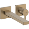 Bateria umywalkowa EcoSmart+ z wylewką 22,5 cm, ścienna, podtynkowa Brąz Szczotkowany Tecturis E HANSGROHE 73051140