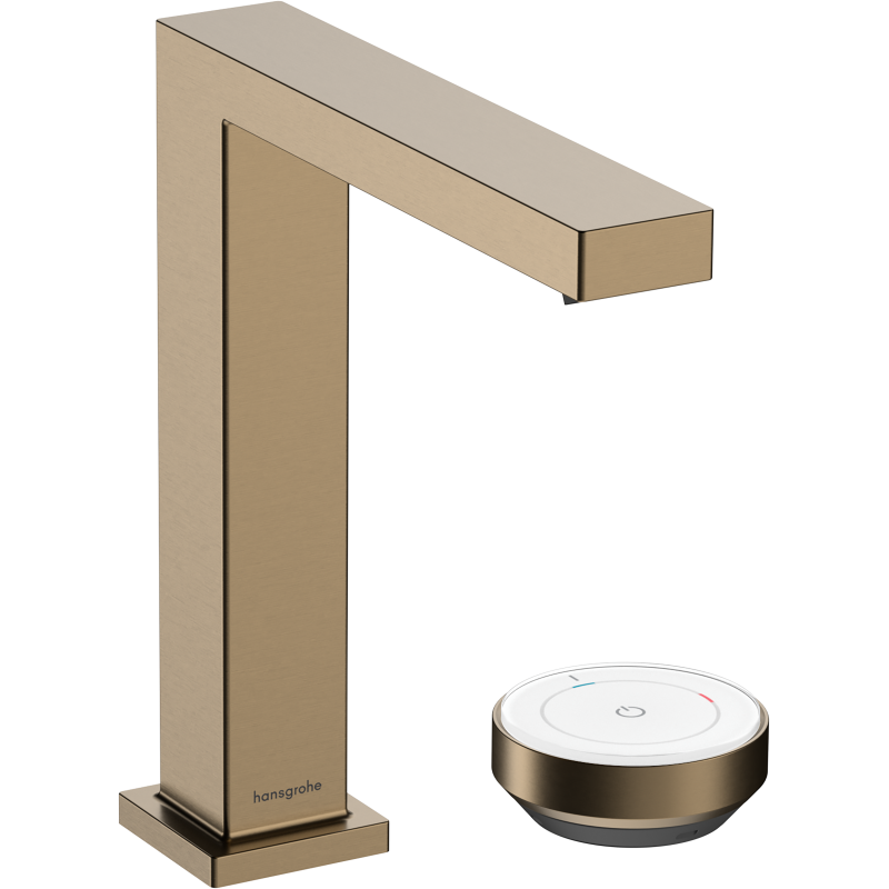 2-otworowa bateria umywalkowa 150 CoolStart Ecosmart+ z niezamykanym kpl odpływ. Brąz Szczotkowany Tecturis E HANSGROHE 73053140