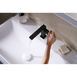 2-otworowa bateria umywalkowa 150 CoolStart Ecosmart+ z niezamykanym kpl odpływ. Czarny Matowy Tecturis E HANSGROHE 73053670