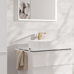 Bateria umyw. 240 Fine CoolStart do umyw nablat z kpl odpływowym Push-Open Brąz Szczotkowany Tecturis E HANSGROHE 73073140