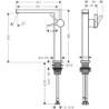 Bateria umyw. 240 Fine CoolStart do umywalek nablatowych z kpl odpływowym Push-Open Biały Matowy Tecturis E HANSGROHE 73073700