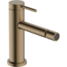 Jednouchwytowa bateria bidetowa z kompletem odpływowym z cięgłem Brąz Szczotkowany Tecturis S HANSGROHE 73201140