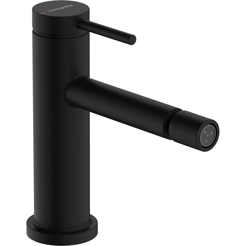 Jednouchwytowa bateria bidetowa z kompletem odpływowym z cięgłem Czarny Matowy Tecturis S HANSGROHE 73201670