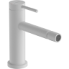 Jednouchwytowa bateria bidetowa z kompletem odpływowym z cięgłem Biały Matowy Tecturis S HANSGROHE 73201700