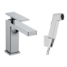 Bateria umywalkowa 110 z główką Bidette i wężem 160 cm, kpl odpływowy Push-Open Chrom Tecturis E HANSGROHE 73210000