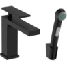 Bateria umywalkowa 110 z główką Bidette i wężem 160 cm, kpl odpływowy Push-Open Czarny Matowy Tecturis E HANSGROHE 73210670