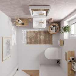 Bateria umywalkowa 80 CoolStart EcoSmart+ bez kompletu odpływowego Brąz Szczotkowany Tecturis S HANSGROHE 73301140