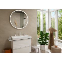 Jednouchwytowa bateria umywalkowa 110 EcoSmart+ z kompletem odpływowym z cięgłem Biały Matowy Tecturis S HANSGROHE 73310700