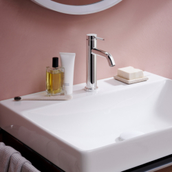 Jednouchwytowa bateria umywalkowa 110 EcoSmart+ bez kompletu odpływowego Chrom Tecturis S HANSGROHE 73311000