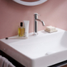 Jednouchwytowa bateria umywalkowa 110 EcoSmart+ bez kompletu odpływowego Chrom Tecturis S HANSGROHE 73311000