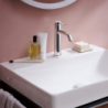 Jednouchwytowa bateria umywalkowa 110 CoolStart EcoSmart+ bez kompletu odpływowego Chrom Tecturis S HANSGROHE 73312000
