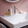 Jednouchwytowa bateria umywalkowa 110 CoolStart z kompletem odpływowym z cięgłem Chrom Tecturis S HANSGROHE 73318000