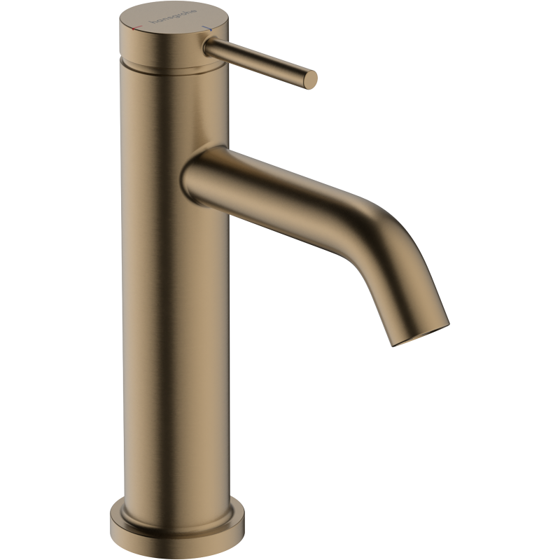 Jednouchwytowa bateria umywalkowa 110 CoolStart z kompletem odpływowym z cięgłem Brąz Szczotkowany Tecturis S HANSGROHE 73318140