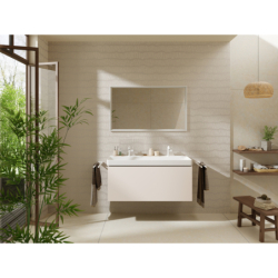 Bateria umywalkowa 110 Fine CoolStart Ecosmart+ z kpl odpływowym Push-Open Biały Matowy Tecturis S HANSGROHE 73320700
